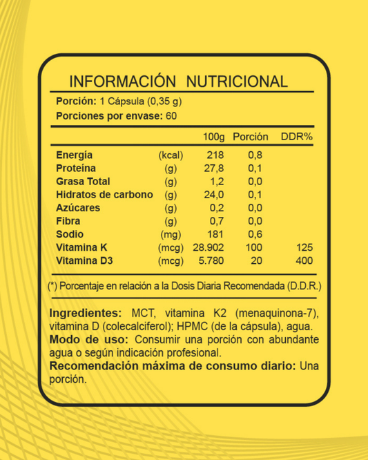 Vitamina D3 + K2 | Salud Ósea y Cardiovascular - Longevita