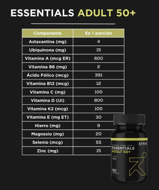 Adult 50+ Essentials