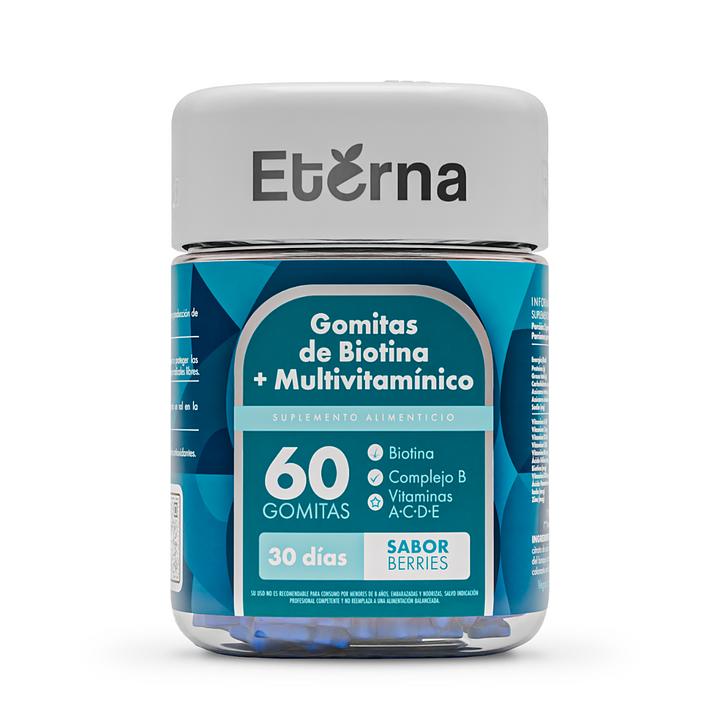 Biotina y Multivitaminico Gummies - – Suplemento Vegano para Cabello, Piel y Uñas