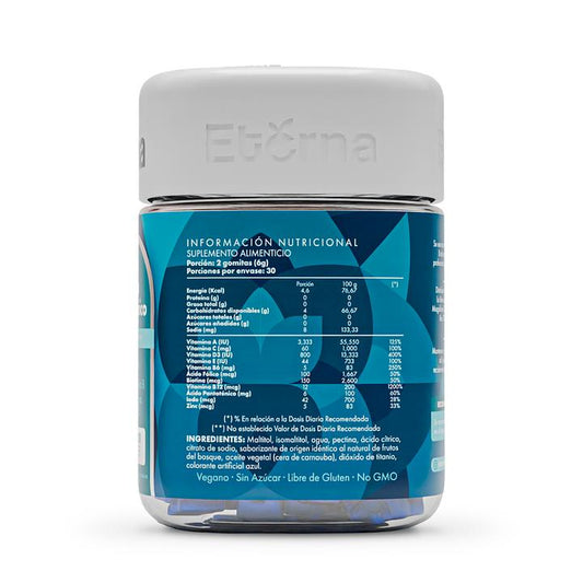 Biotina y Multivitaminico Gummies - – Suplemento Vegano para Cabello, Piel y Uñas