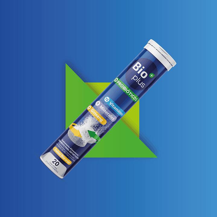 BioPlus Probioticos Multivitaminico Multimineral Ginseng Efervescente