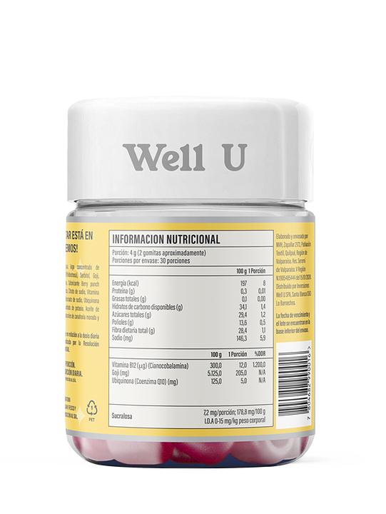 Daily Energy – Gomitas con B12, Goji y CoQ10 para Energía Diaria - Longevita