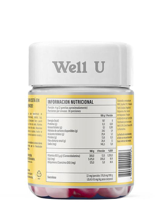 Daily Energy – Gomitas con B12, Goji y CoQ10 para Energía Diaria