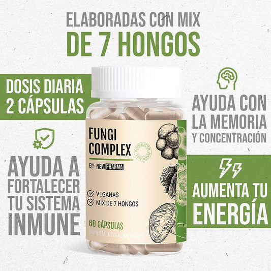 Fungi Complex – 7 Hongos Funcionales para Mejorar Tu Salud Natural