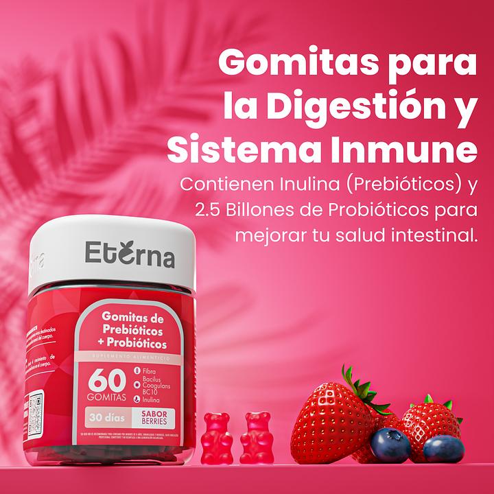 Probióticos y Prebióticos para la Salud Digestiva - Gummies