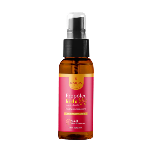Propóleo Kids 30ml – Refuerzo Inmunológico Natural para Niños Sabor Naranja Frutilla - Longevita