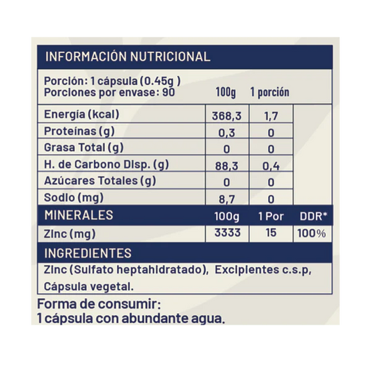 Zinc – Sistema Inmunológico, Piel Radiante y Bienestar Cognitivo - Longevita