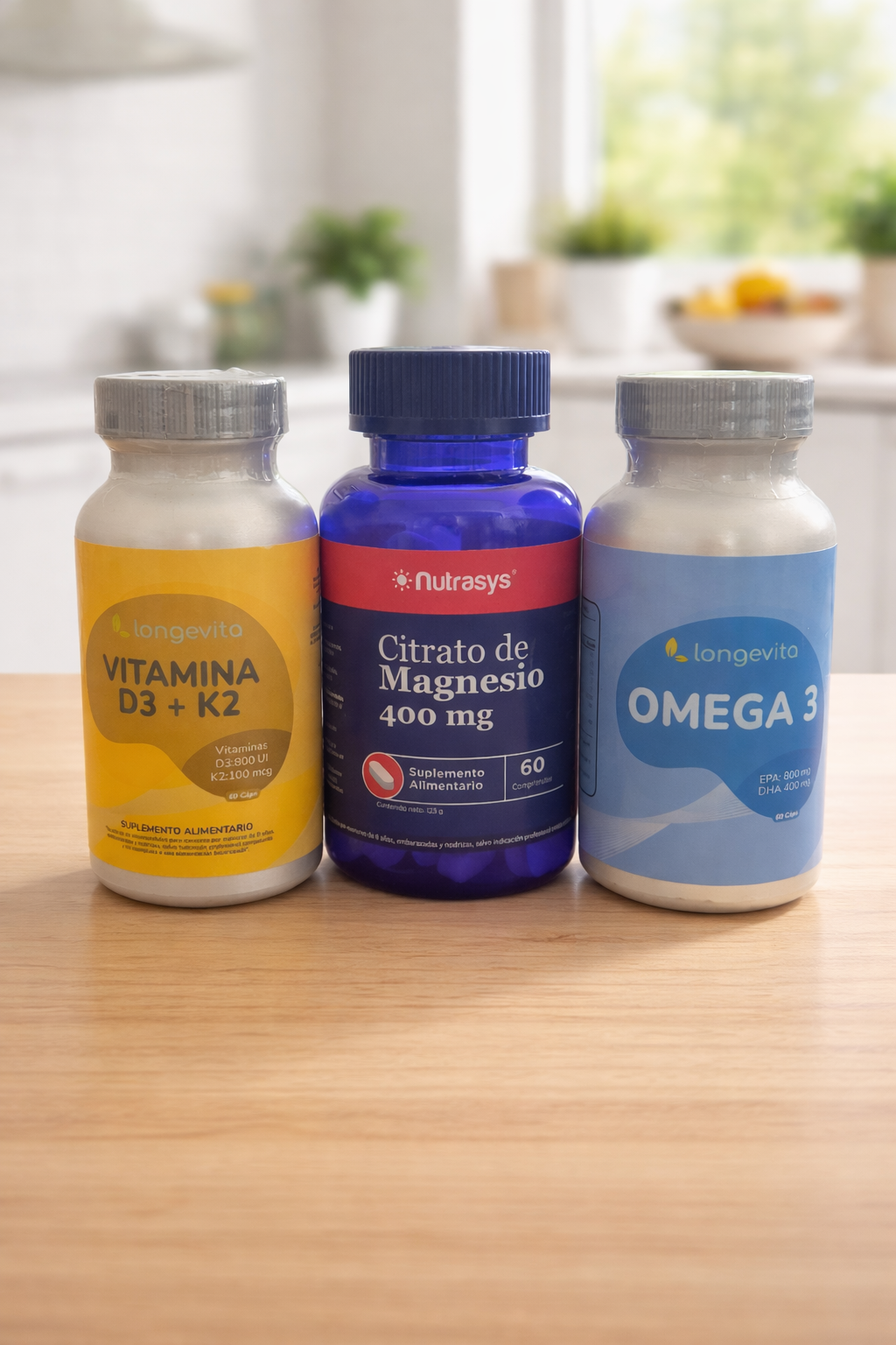 Pack Longevidad Esencial | (D3+K2, Omega 3, Magnesio) - Longevita