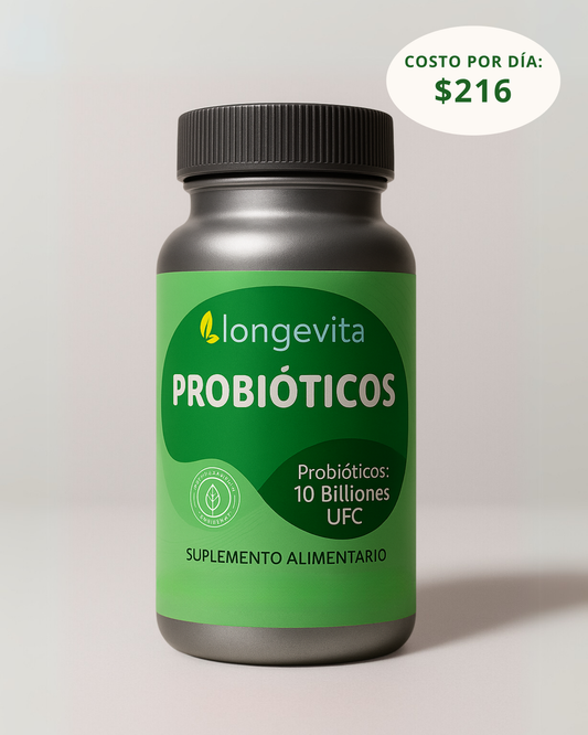 Probióticos y Prebiótico – 14 Cepas + Inulina  | Salud Digestiva e Inmunidad - Longevita